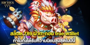 สล็อต 789 ฝาก-ถอน true wallet ทำไมถึงได้รับความนิยมสูงสุดในปีนี้